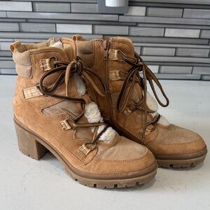 Stylish Brown Lace-Up Boots for Women